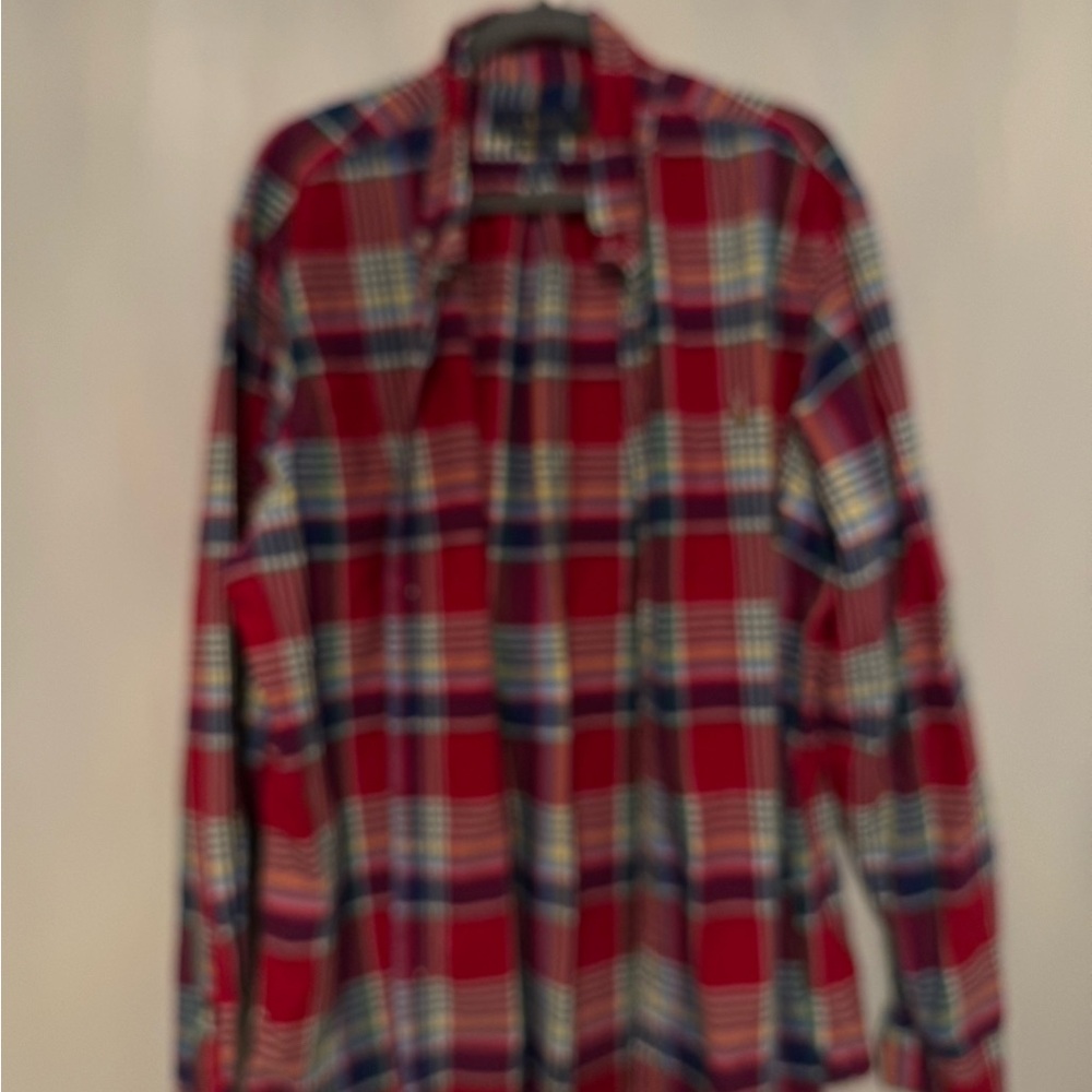 Ralph lauren Classic Red Plaid Men's Shirt
